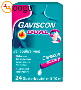 Gaviscon Dual Suspension 500 mg / 213 mg / 325 mg (24x10ml)